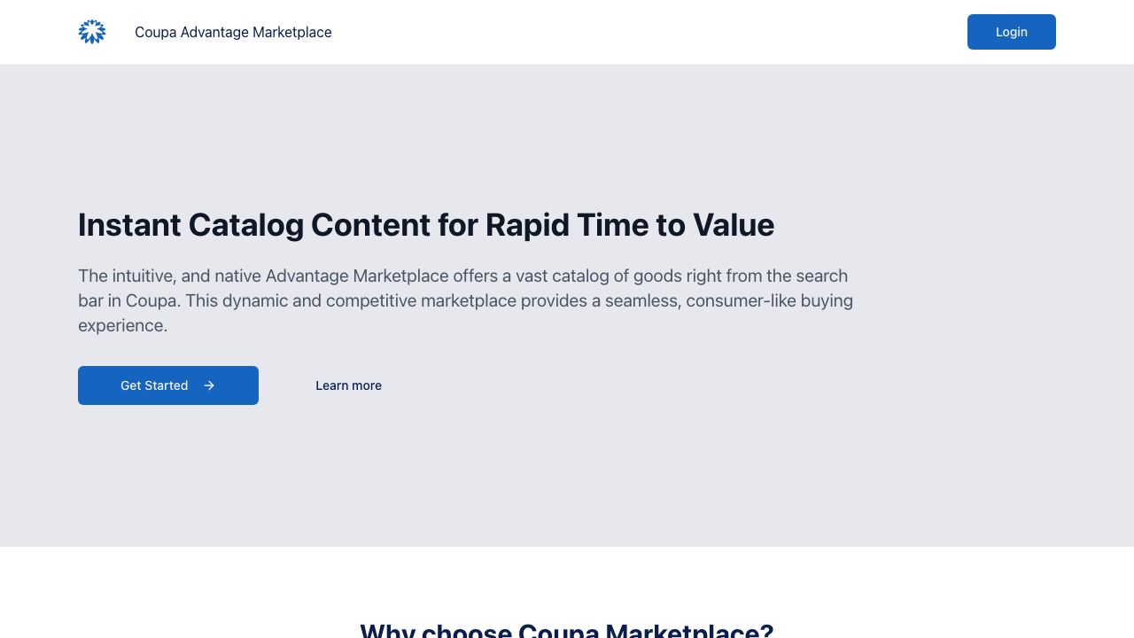 Coupa Advantage Marketplace